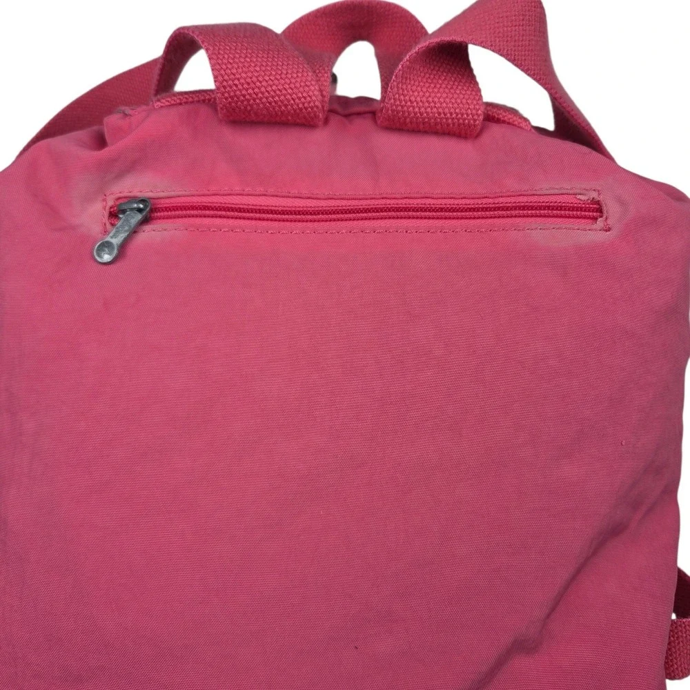 Kipling Backpack Small Pink Nylon Y2K Barbiecore Monkey Gladys